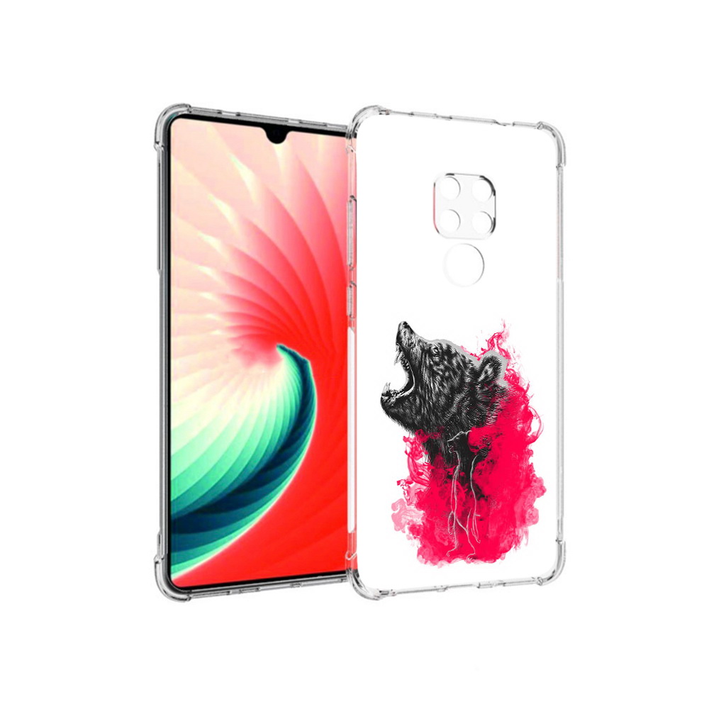 

Чехол MyPads Tocco для Huawei Mate 20 медведь в дымке, Прозрачный, Tocco