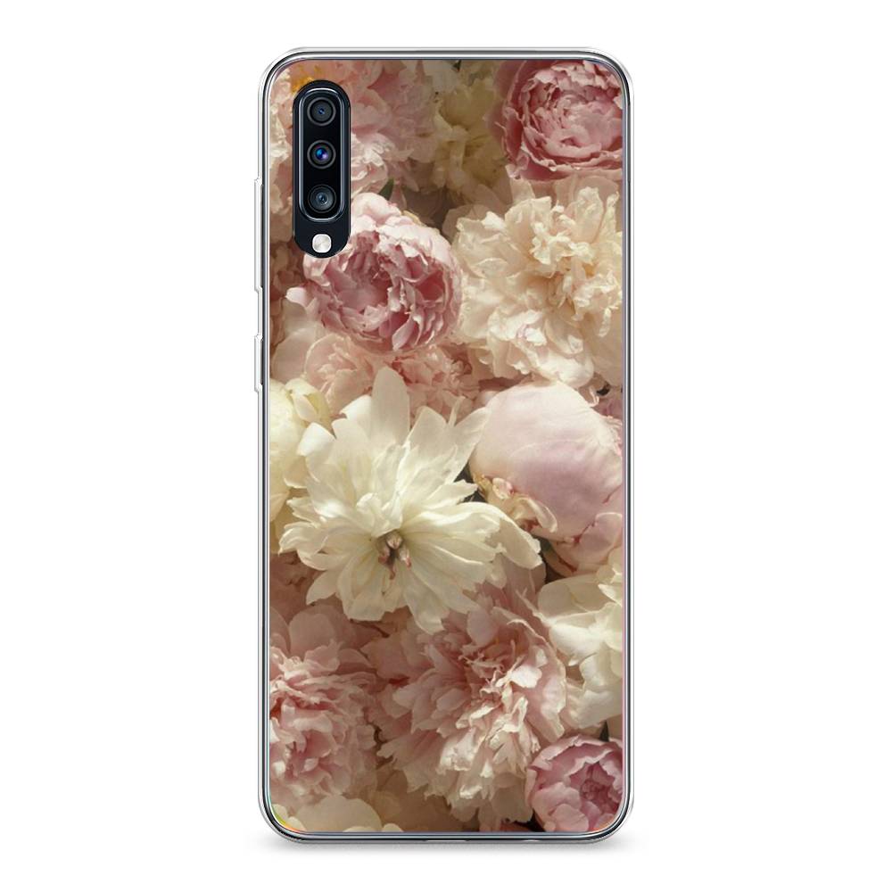 

Чехол Awog на Samsung Galaxy A70 "Пионы светлые", Разноцветный, 28150-8
