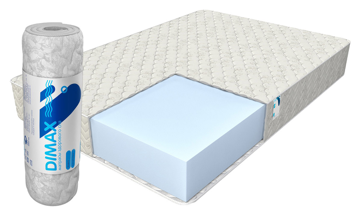 

Матрас ортопедический беспружинный DIMAX Практик Чип Ролл 23 85х180, Практик Чип Ролл 23