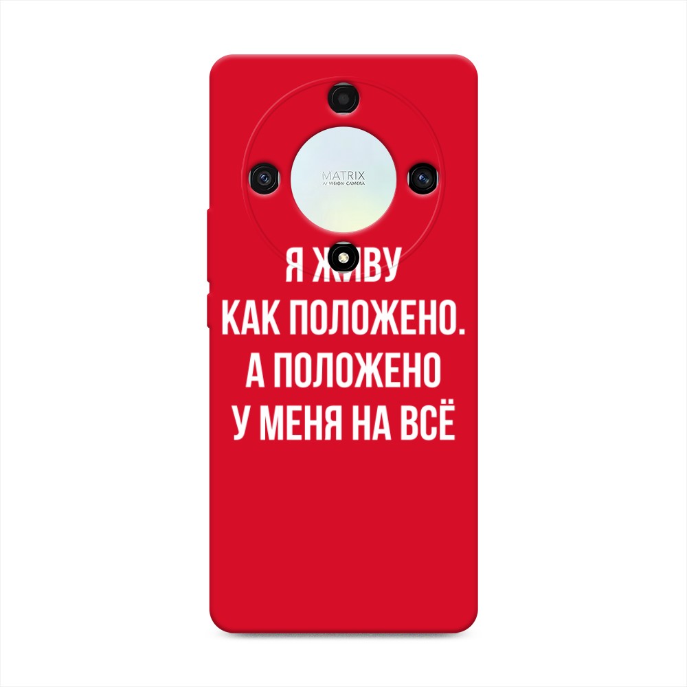

Чехол Awog на Honor X9A "Живу как положено", Серый, 6120853-1