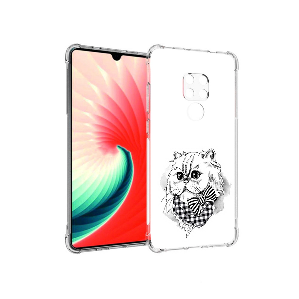 

Чехол MyPads Tocco для Huawei Mate 20 нарисованная красивая кошечка, Прозрачный, Tocco