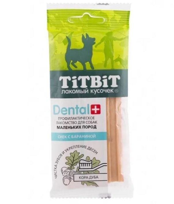 

Лакомство для собак Titbit ДЕНТАЛ+ Снек, баранина, 50 гр