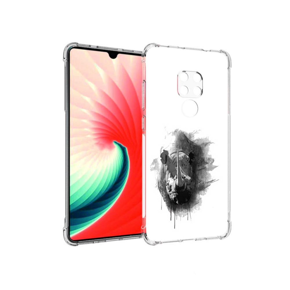 

Чехол MyPads Tocco для Huawei Mate 20 носорог, Прозрачный, Tocco
