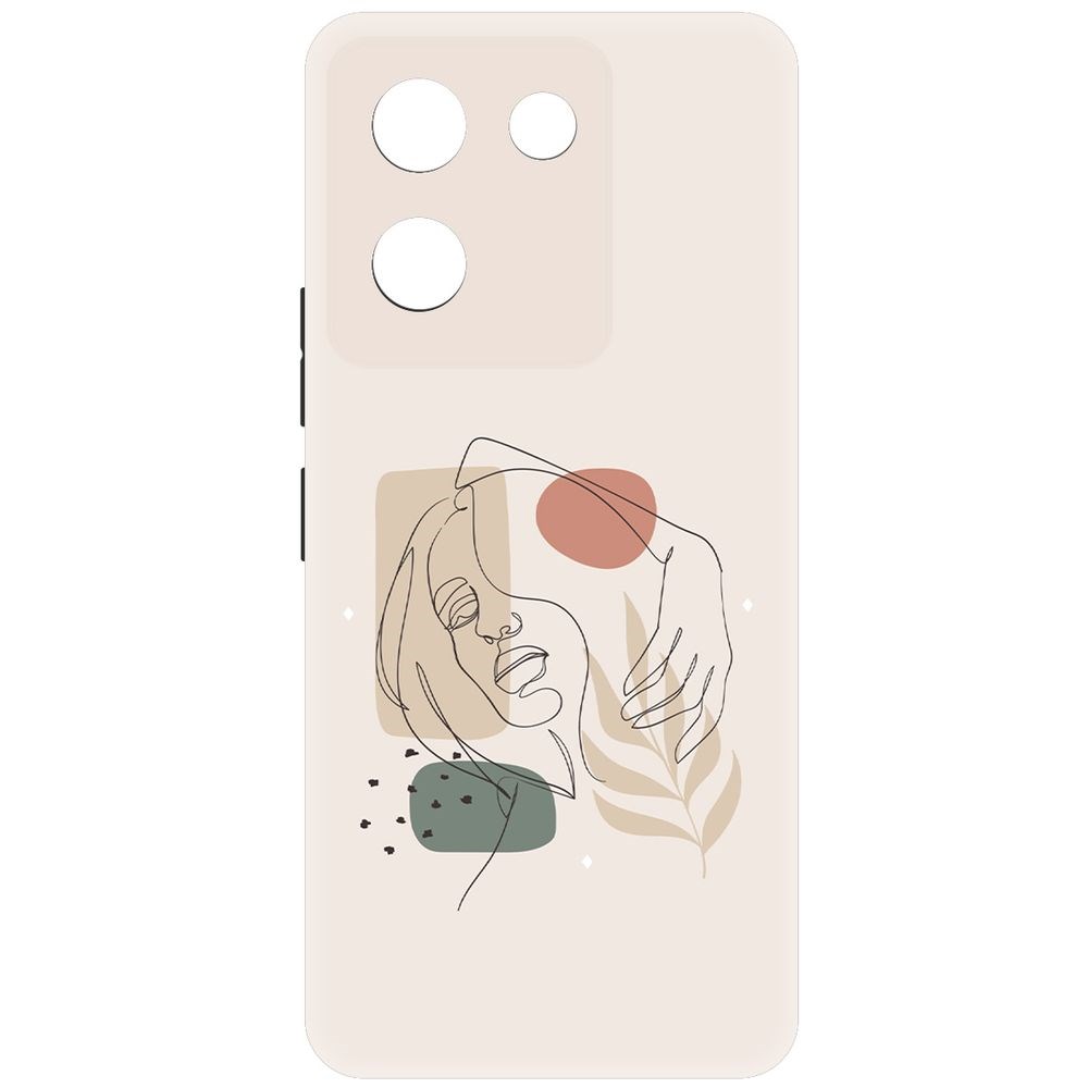 

Чехол-накладка Krutoff Soft Case Грациозность для Vivo Y27s черный