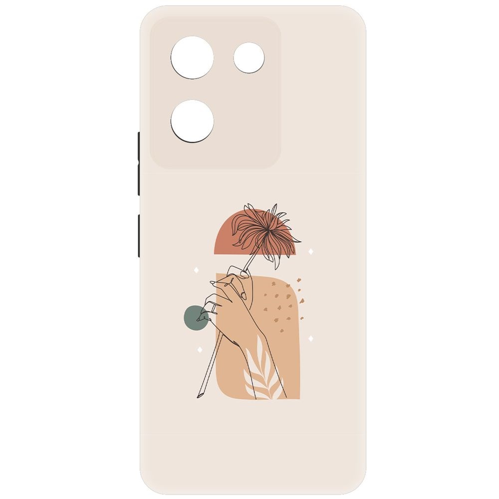 

Чехол-накладка Krutoff Soft Case Романтика для Vivo Y27s черный
