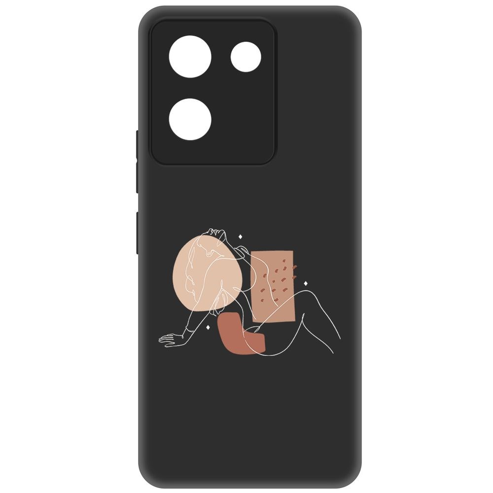 

Чехол-накладка Krutoff Soft Case Чувственность для Vivo Y27s черный
