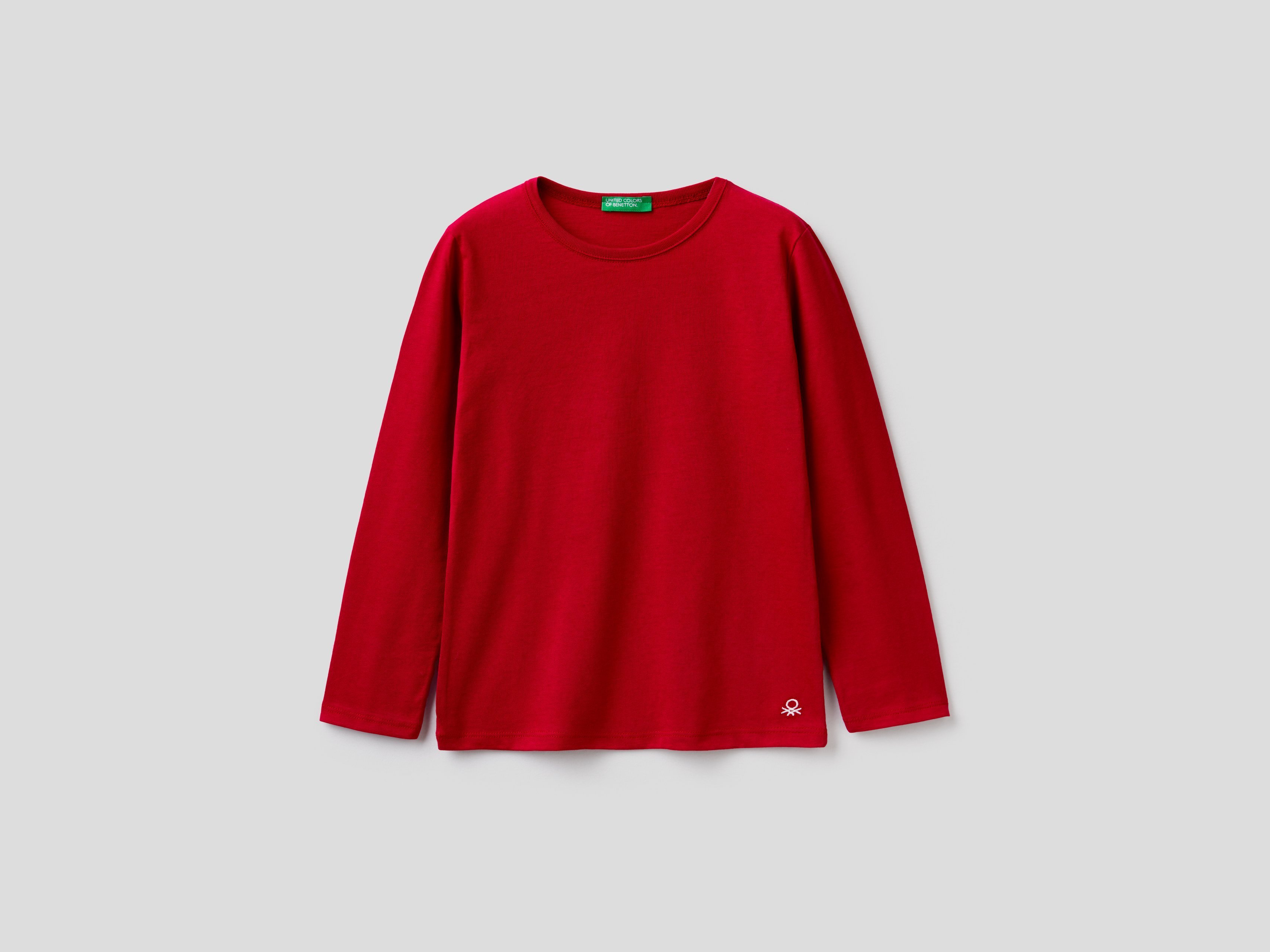 фото Футболка для девочек benetton цв. красный р.128 united colors of benetton