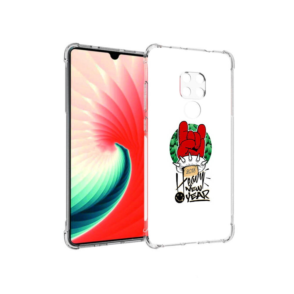 

Чехол MyPads Tocco для Huawei Mate 20 Гангстер новый год, Прозрачный, Tocco