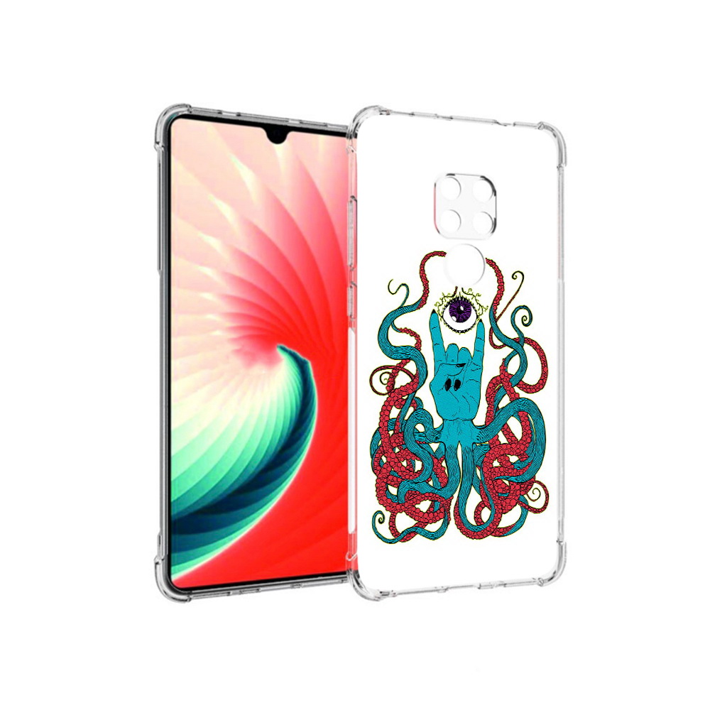 

Чехол MyPads Tocco для Huawei Mate 20 осьминог-рука абстракция, Прозрачный, Tocco