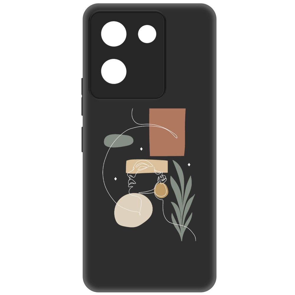

Чехол-накладка Krutoff Soft Case Элегантность для Vivo Y27s черный