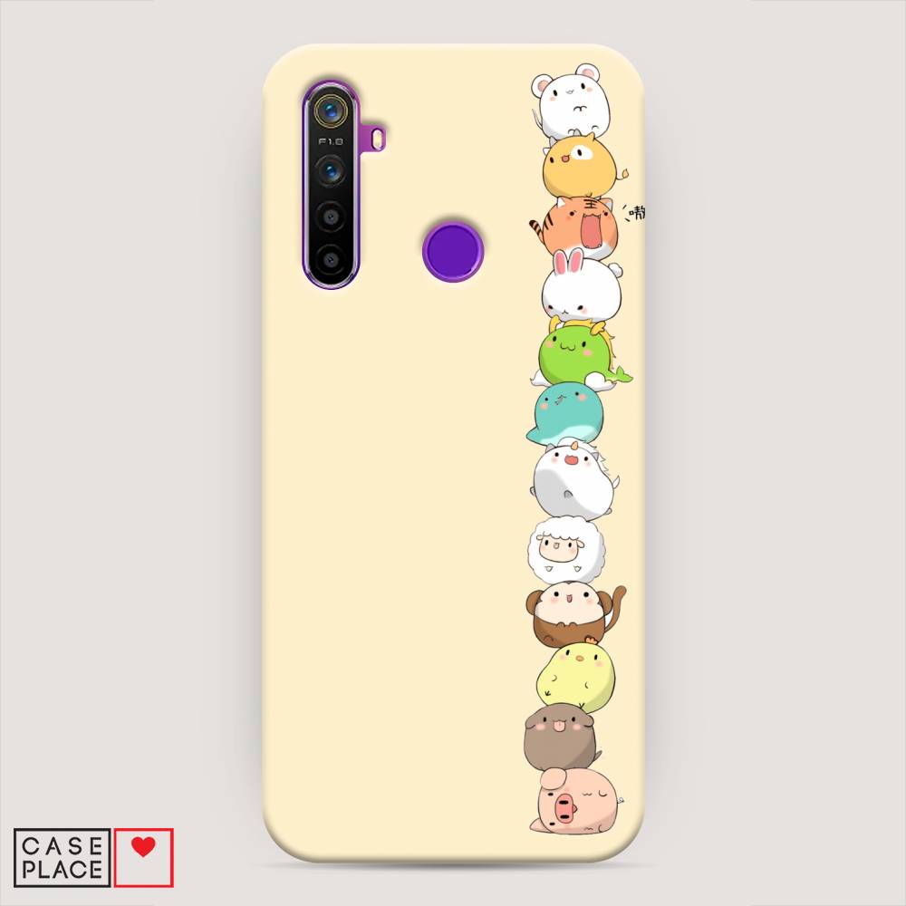 

Пластиковый чехол "Питомцы Чиби" на Realme 5, 251520-1