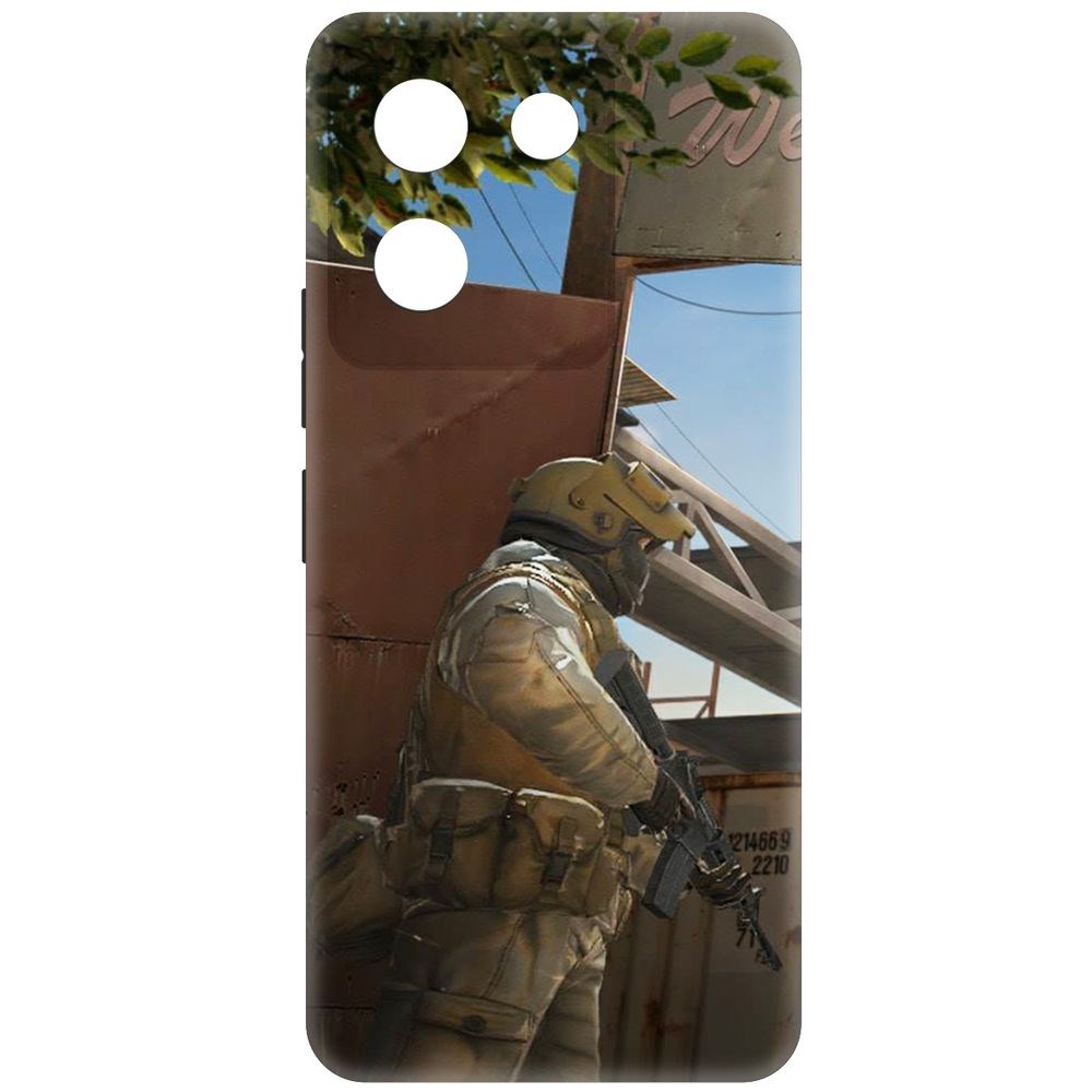 

Чехол-накладка Krutoff Soft Case Cтандофф 2 (Standoff 2) - Rust для Vivo Y27s черный