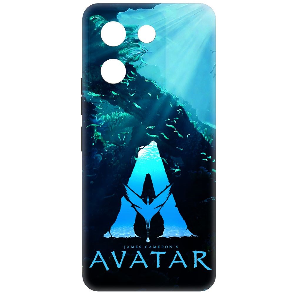 Чехол-накладка Krutoff Soft Case Аватар - Цветное лого для Vivo Y27s черный