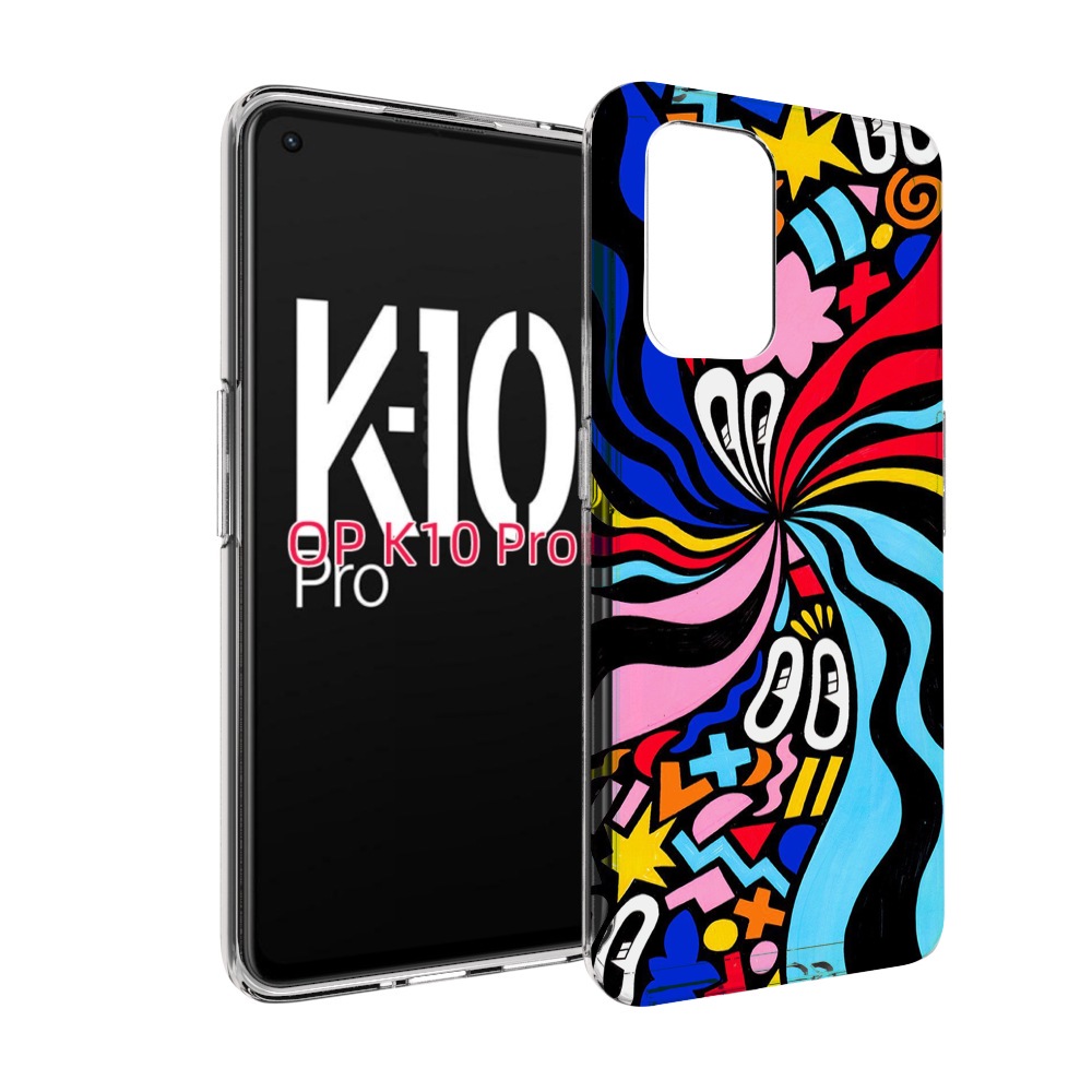 

Чехол MyPads волнистая-абстракция для OPPO K10 Pro, Прозрачный, Tocco