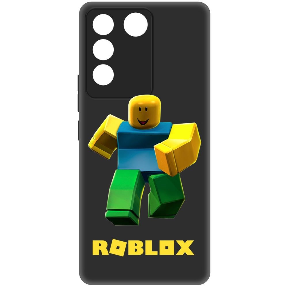 

Чехол-накладка Krutoff Soft Case Roblox-Классический Нуб для Vivo T2 черный