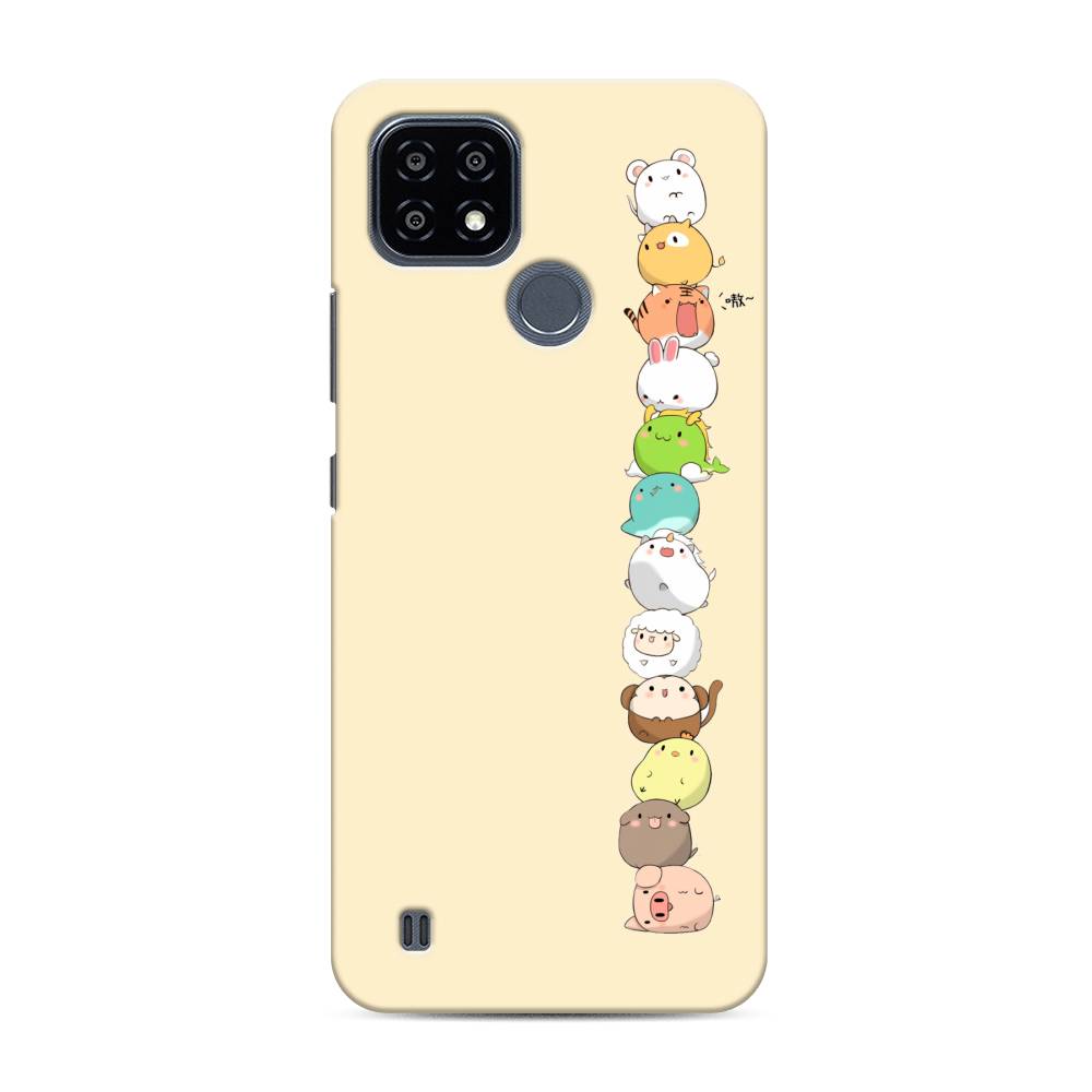 

Пластиковый чехол "Питомцы Чиби" на Realme C21Y, 256820-1