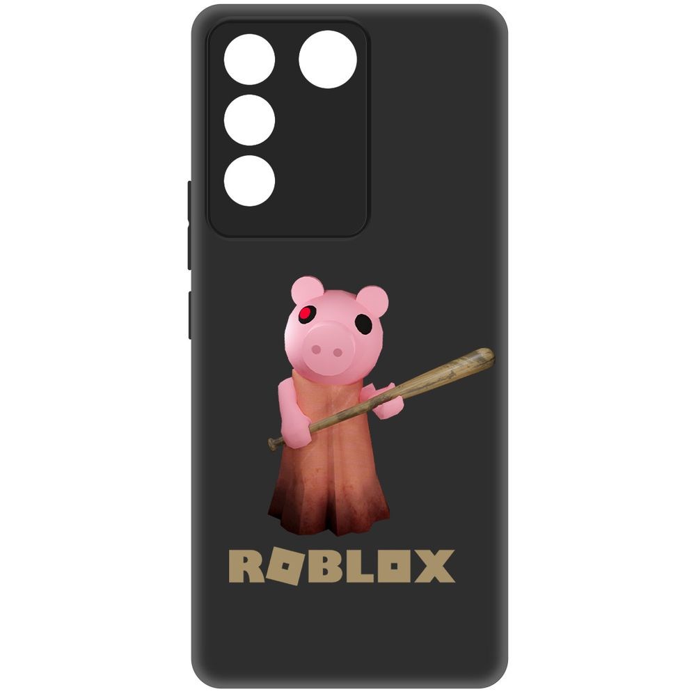 

Чехол-накладка Krutoff Soft Case Roblox-Пигги для Vivo T2 черный