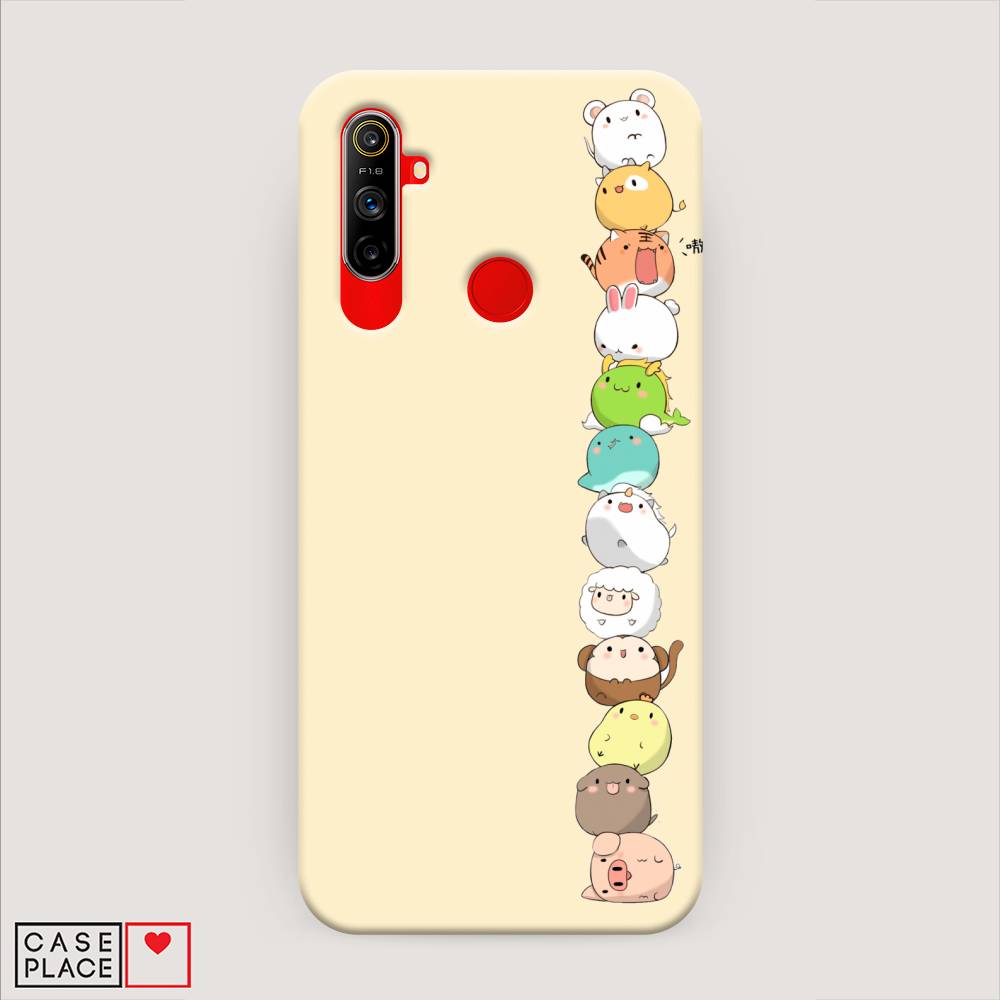 

Пластиковый чехол "Питомцы Чиби" на Realme C3, 253020-1