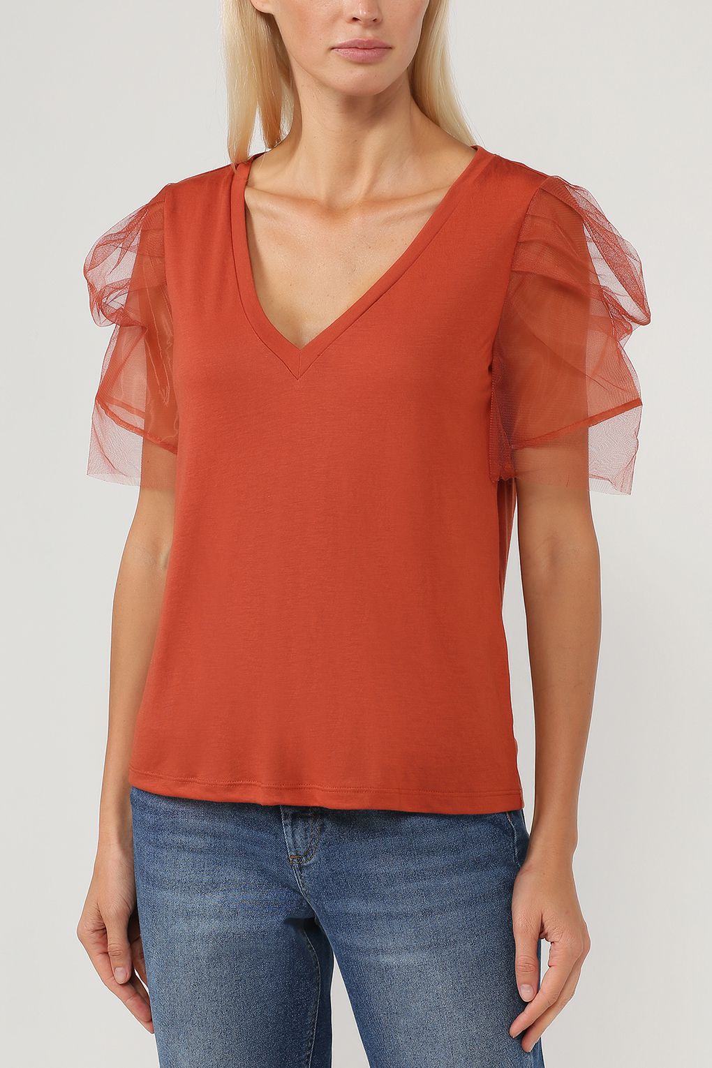 

Блуза женская Vero Moda 10233599 красная S, 10233599