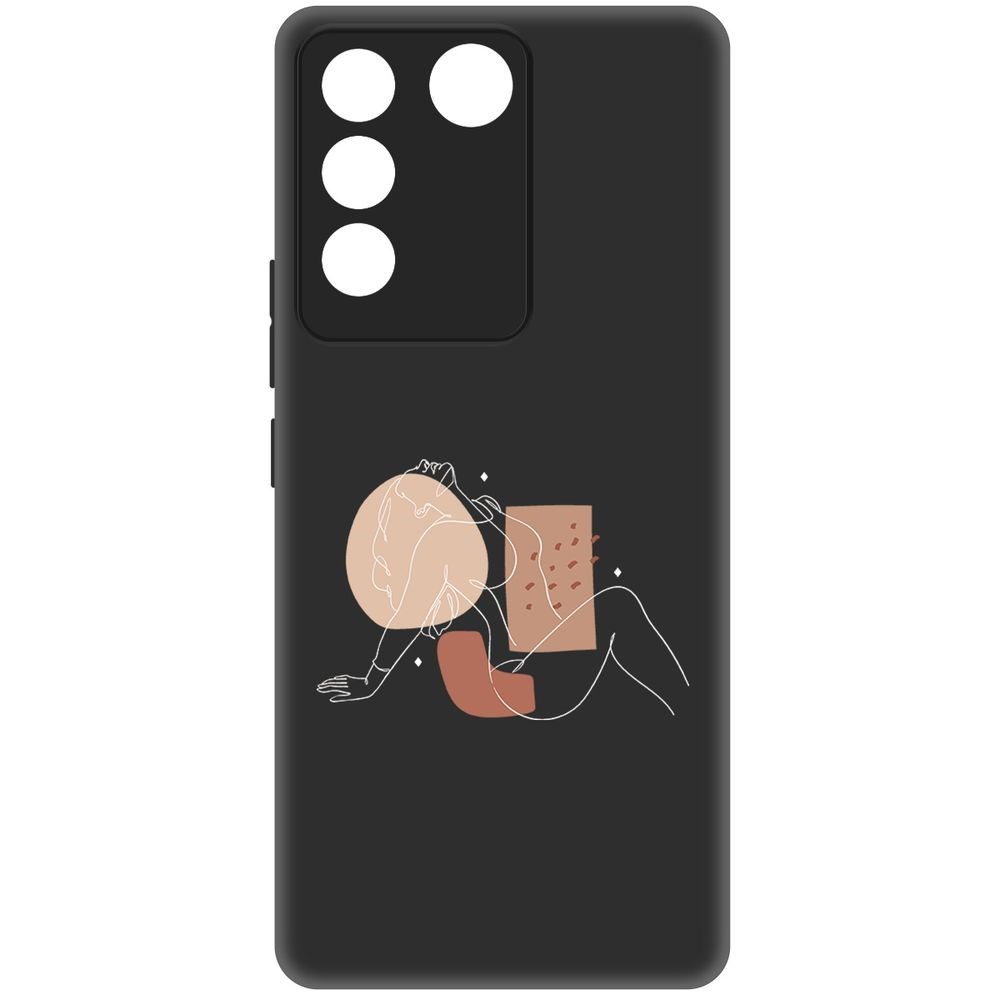 

Чехол-накладка Krutoff Soft Case Чувственность для Vivo T2 черный
