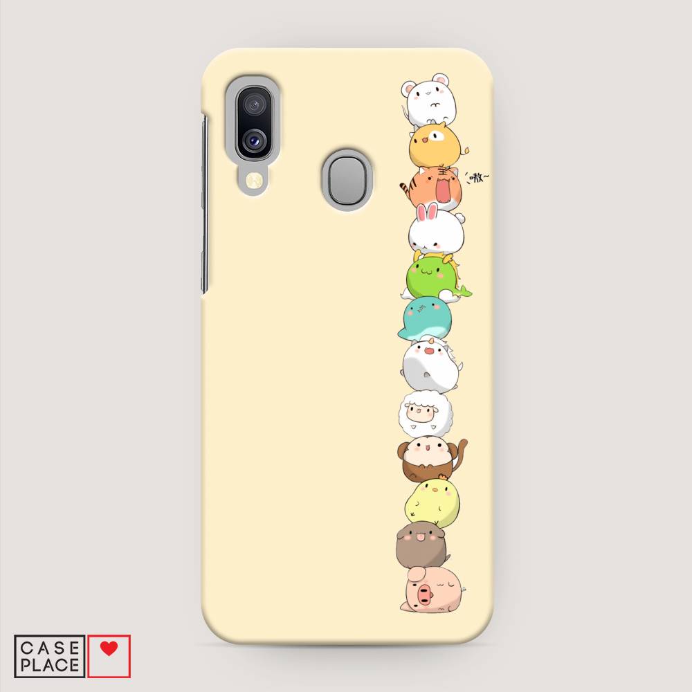 

Пластиковый чехол "Питомцы Чиби" на Samsung Galaxy A40