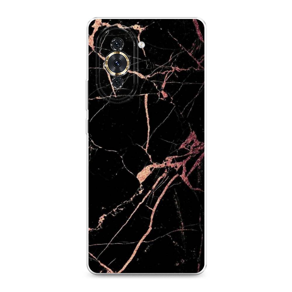 фото Силиконовый чехол "мрамор розовое золото" на huawei nova 10 awog
