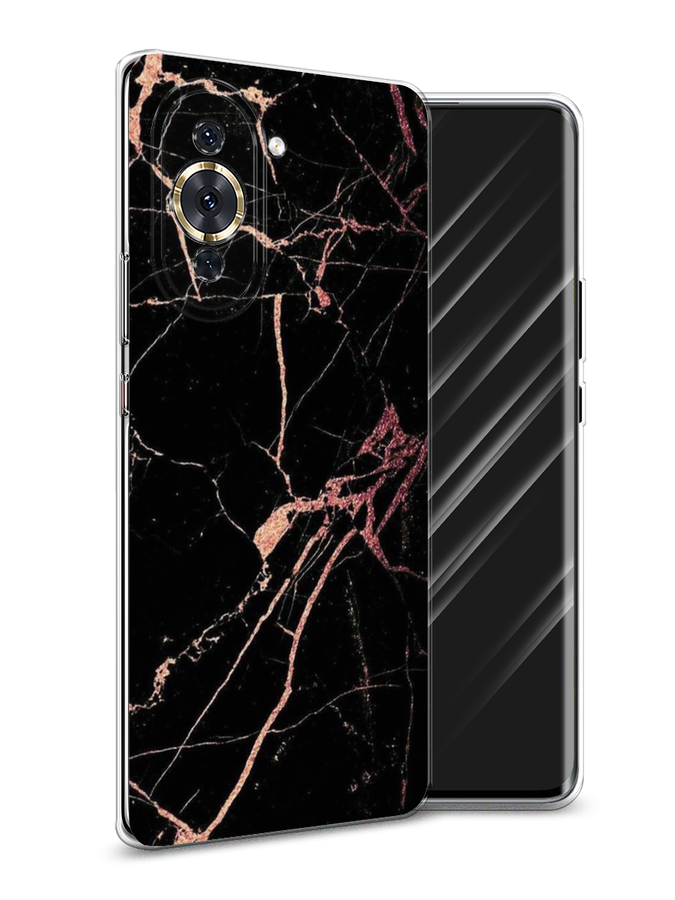 

Чехол Awog на Huawei Nova 10 Pro "Мрамор розовое золото", Разноцветный, 6109050-3