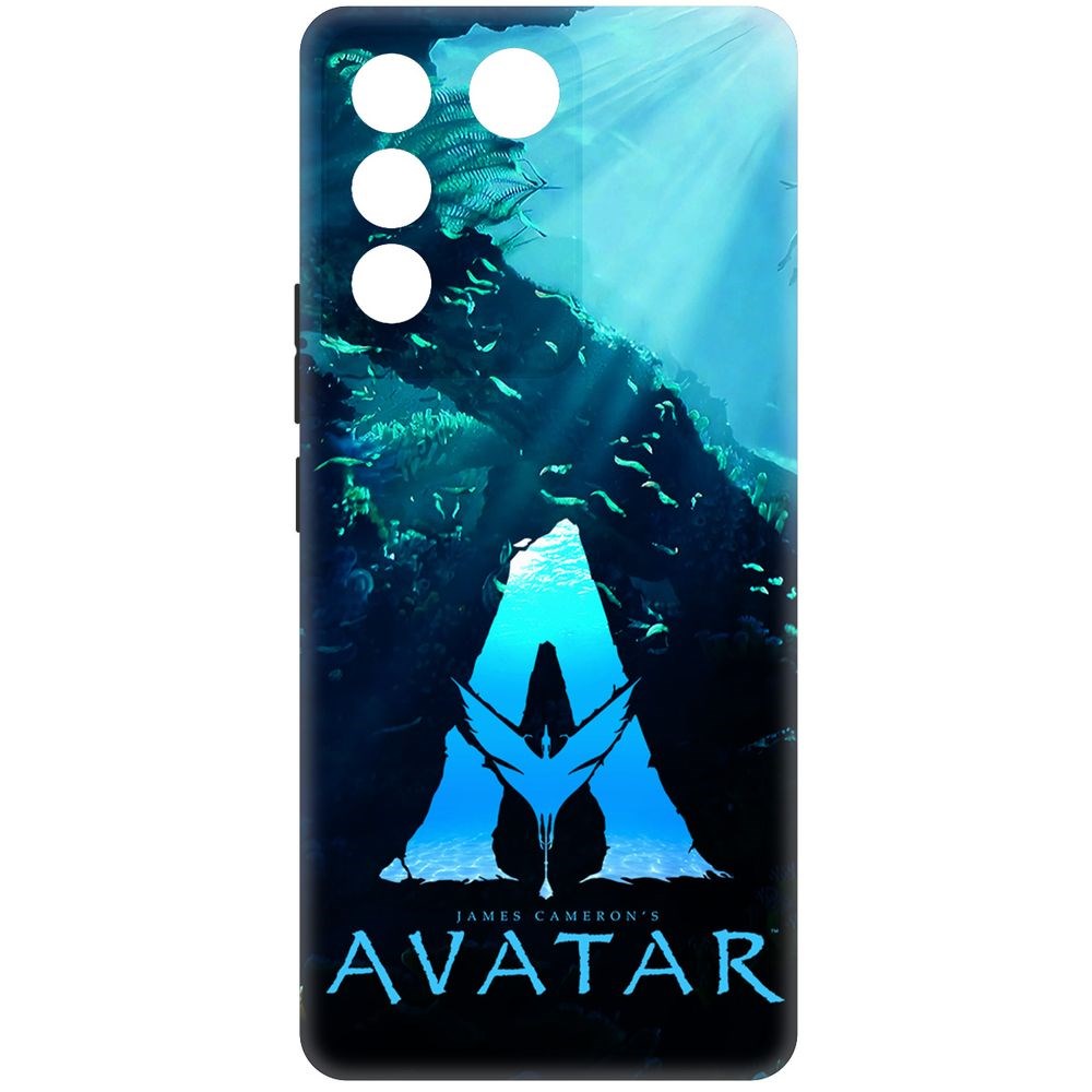 

Чехол-накладка Krutoff Soft Case Аватар - Цветное лого для Vivo T2 черный