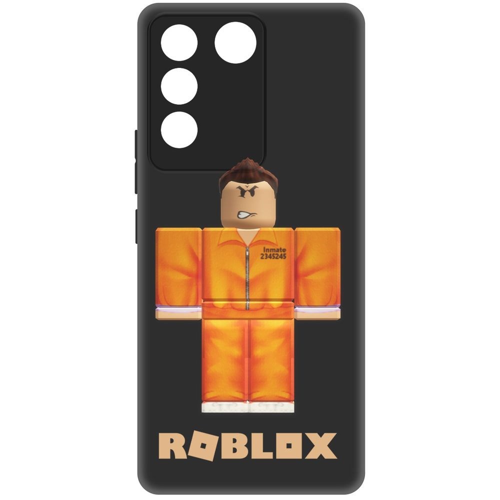 

Чехол-накладка Krutoff Soft Case Roblox-Заключенный для Vivo V27e черный