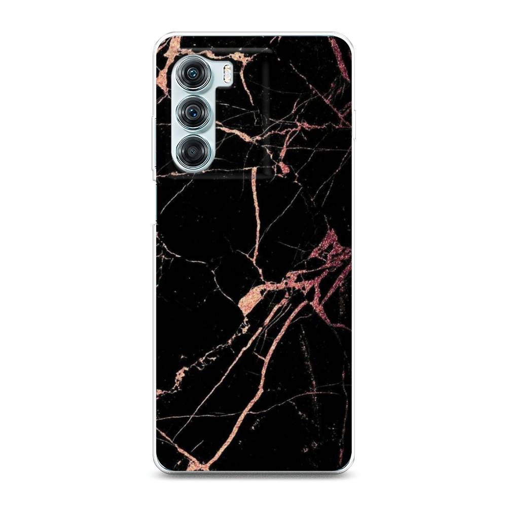 фото Силиконовый чехол "мрамор розовое золото" на moto edge s30 awog