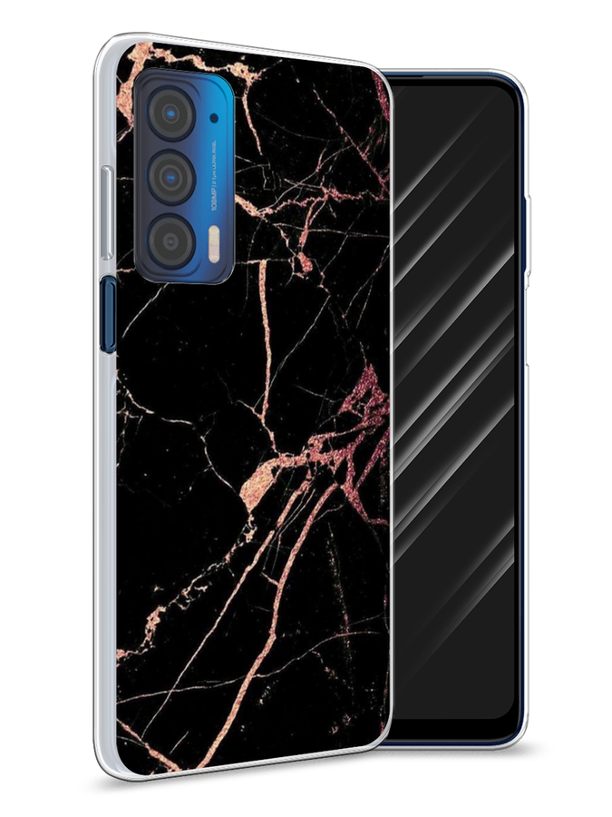 

Чехол Awog на Motorola Edge (2021) "Мрамор розовое золото", Разноцветный, 242950-3