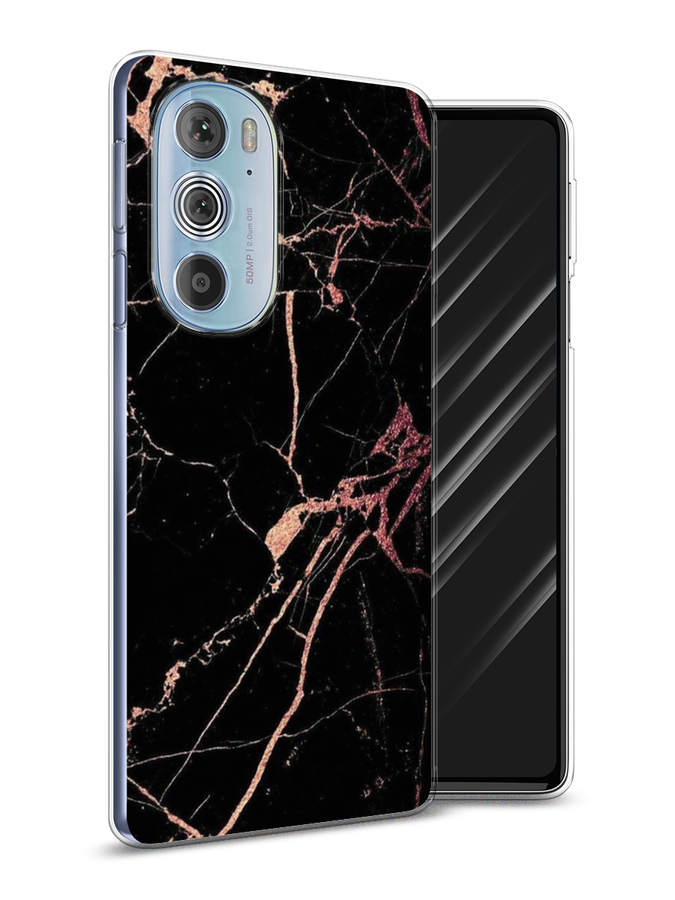 

Чехол Awog на Motorola Edge 30 Pro "Мрамор розовое золото", Разноцветный, 243350-3