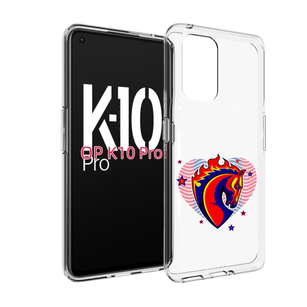 

Чехол MyPads ФК ЦСЛ Лошадь для OPPO K10 Pro, Прозрачный, Tocco