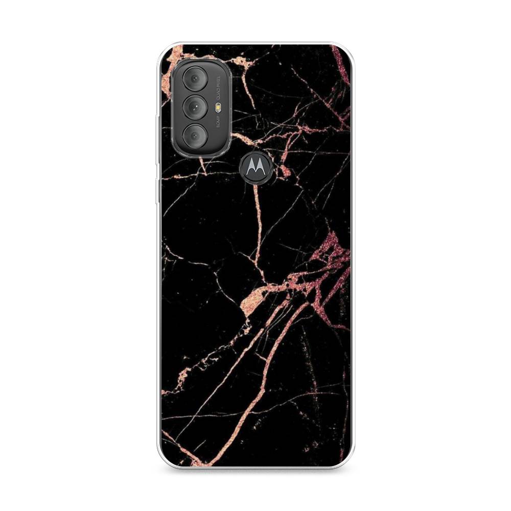 фото Силиконовый чехол "мрамор розовое золото" на motorola moto g power 2022 awog