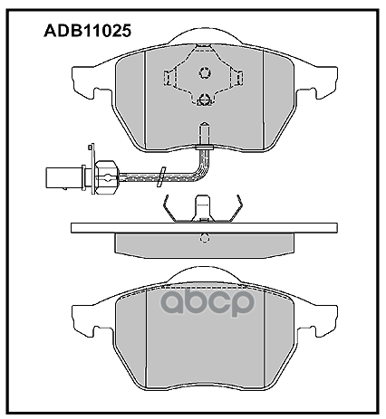 

Тормозные кололки ALLIED NIPPON передние дисковые ADB11025