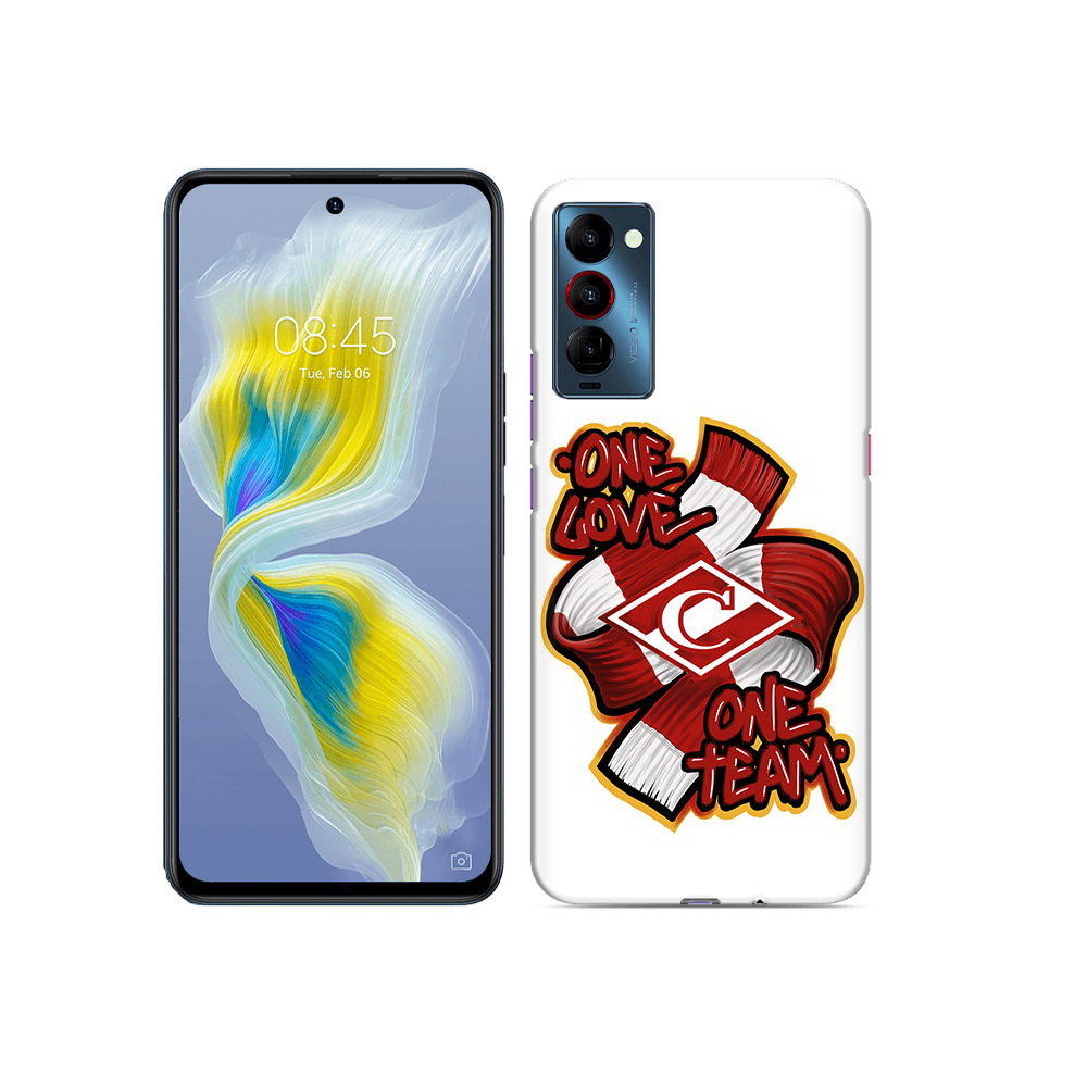 

Чехол MyPads Tocco для Tecno Camon 18 Одна любовь-Спартак, Прозрачный, Tocco