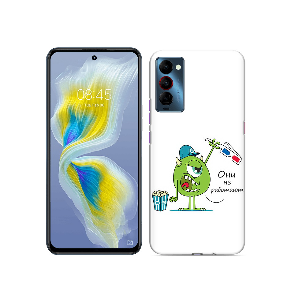 

Чехол MyPads Tocco для Tecno Camon 18 Очки не работают, Прозрачный, Tocco