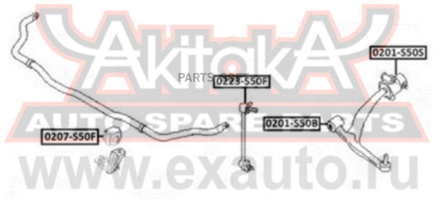 

Стойка Стабилизатора Nissan Fx45/35 S50 2003.03-2008.06 [Gl] ASVA арт. 0223S50F