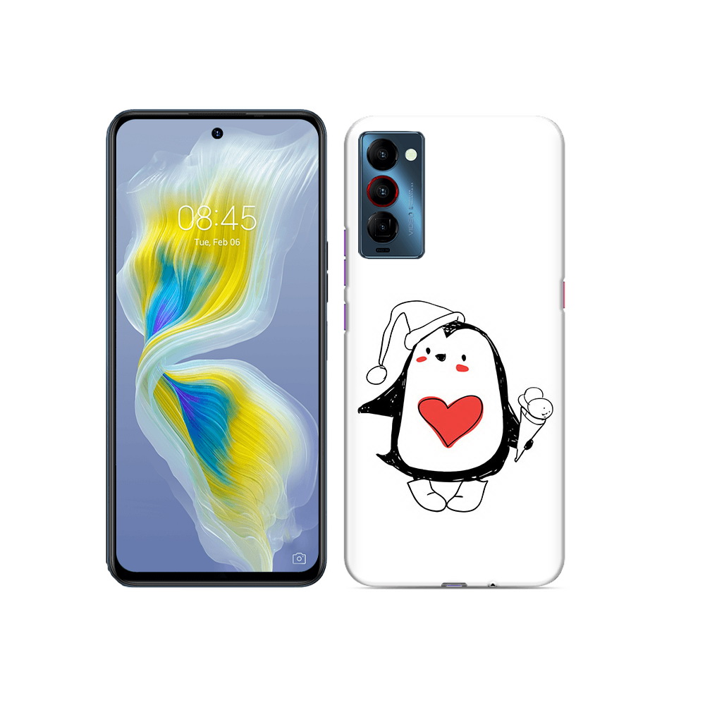 

Чехол MyPads Tocco для Tecno Camon 18 Пингвин с мороженым, Прозрачный, Tocco