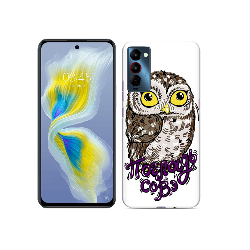 

Чехол MyPads Tocco для Tecno Camon 18 Погладь Совэ, Прозрачный, Tocco