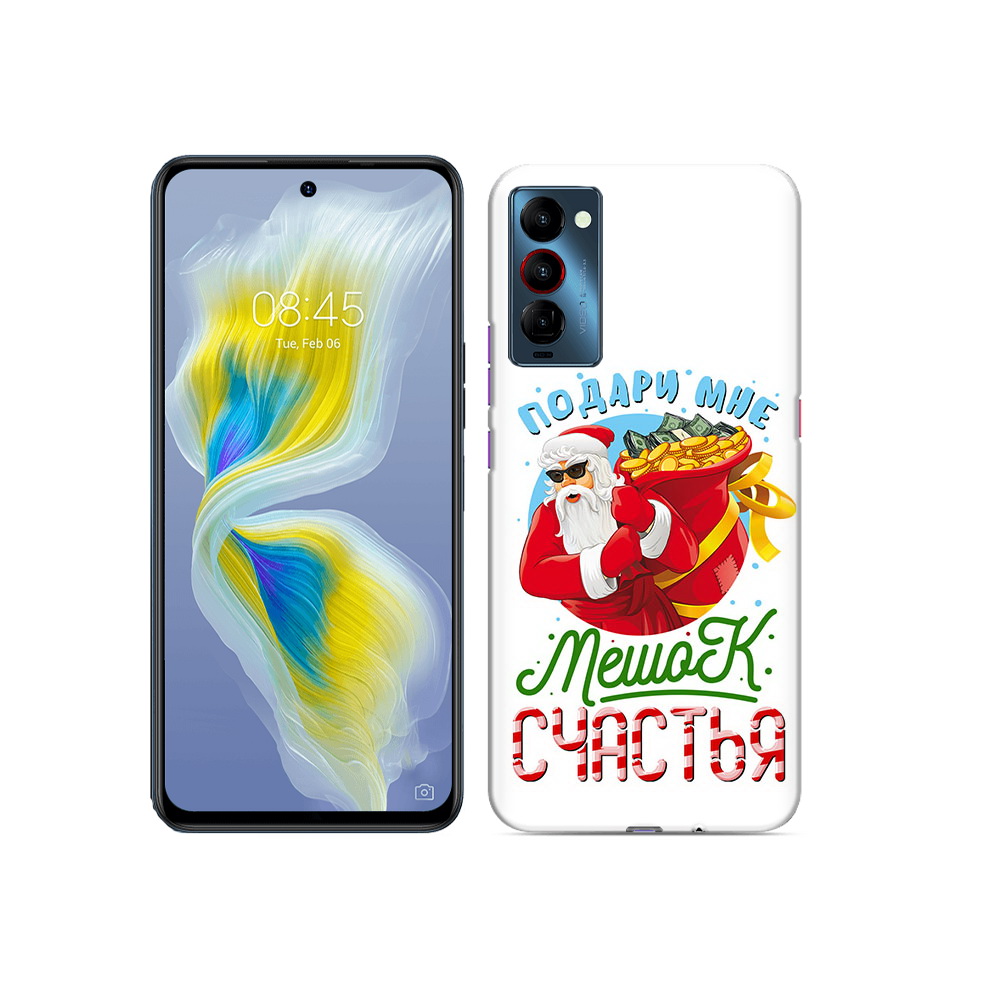 

Чехол MyPads Tocco для Tecno Camon 18 Подарите мне мешок денег, Прозрачный, Tocco