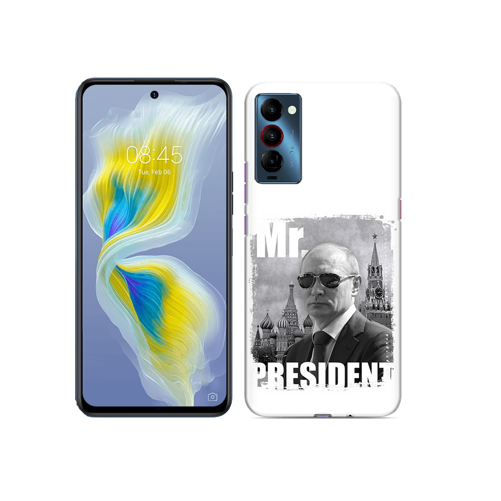 

Чехол MyPads Tocco для Tecno Camon 18 Путин, Прозрачный, Tocco