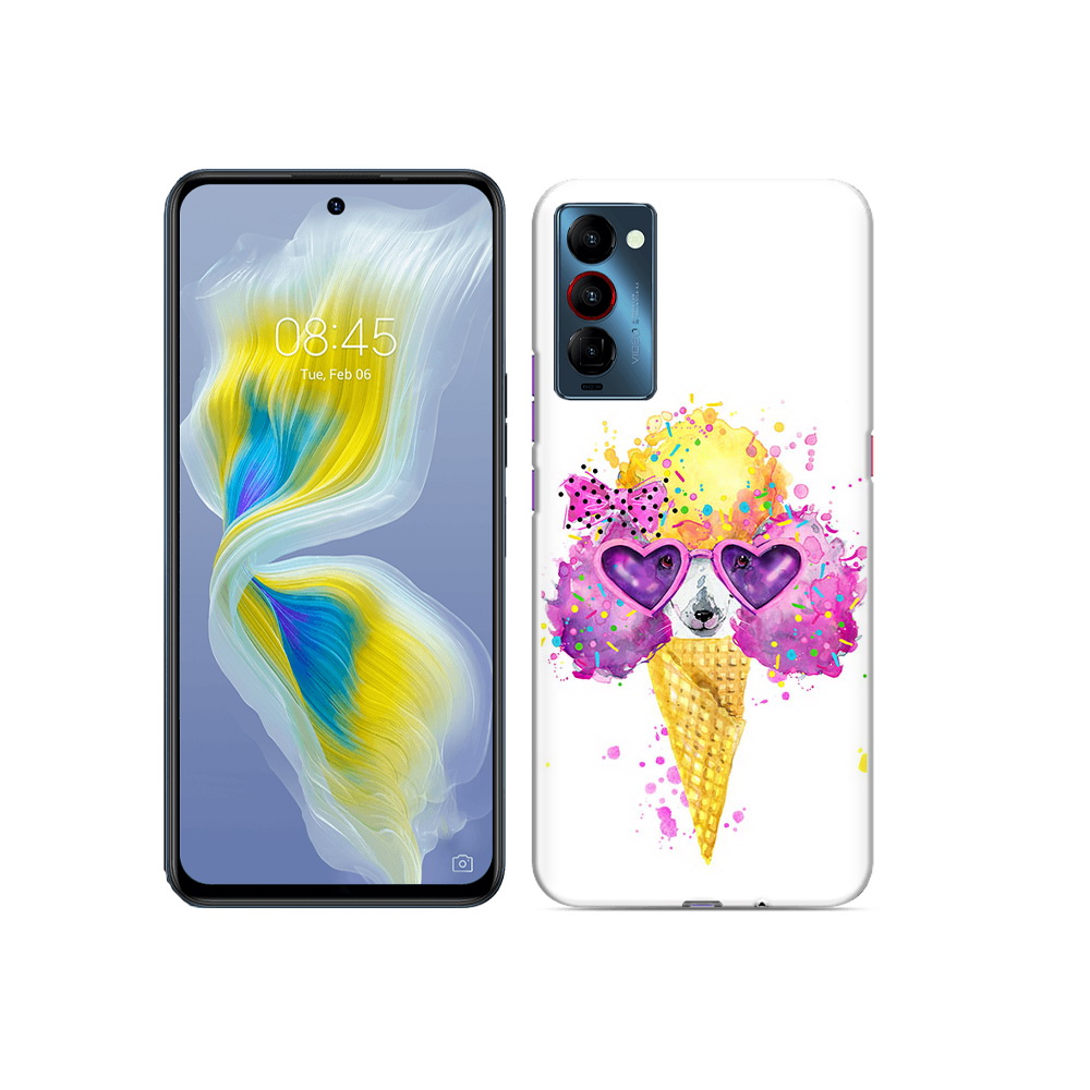 

Чехол MyPads Tocco для Tecno Camon 18 Рожок, Прозрачный, Tocco