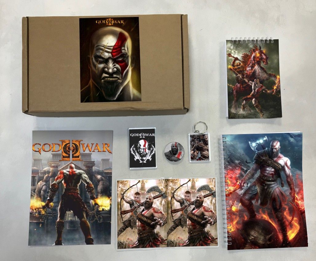 

Бокс с подарком God of War, Бог войны № 2, 14-2, 7 предметов, Бежевый, God of War, Бог войны № 2