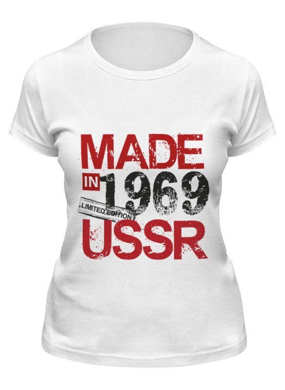

Футболка женская Printio 1969 год рождения белая L, Белый, 1969 год рождения