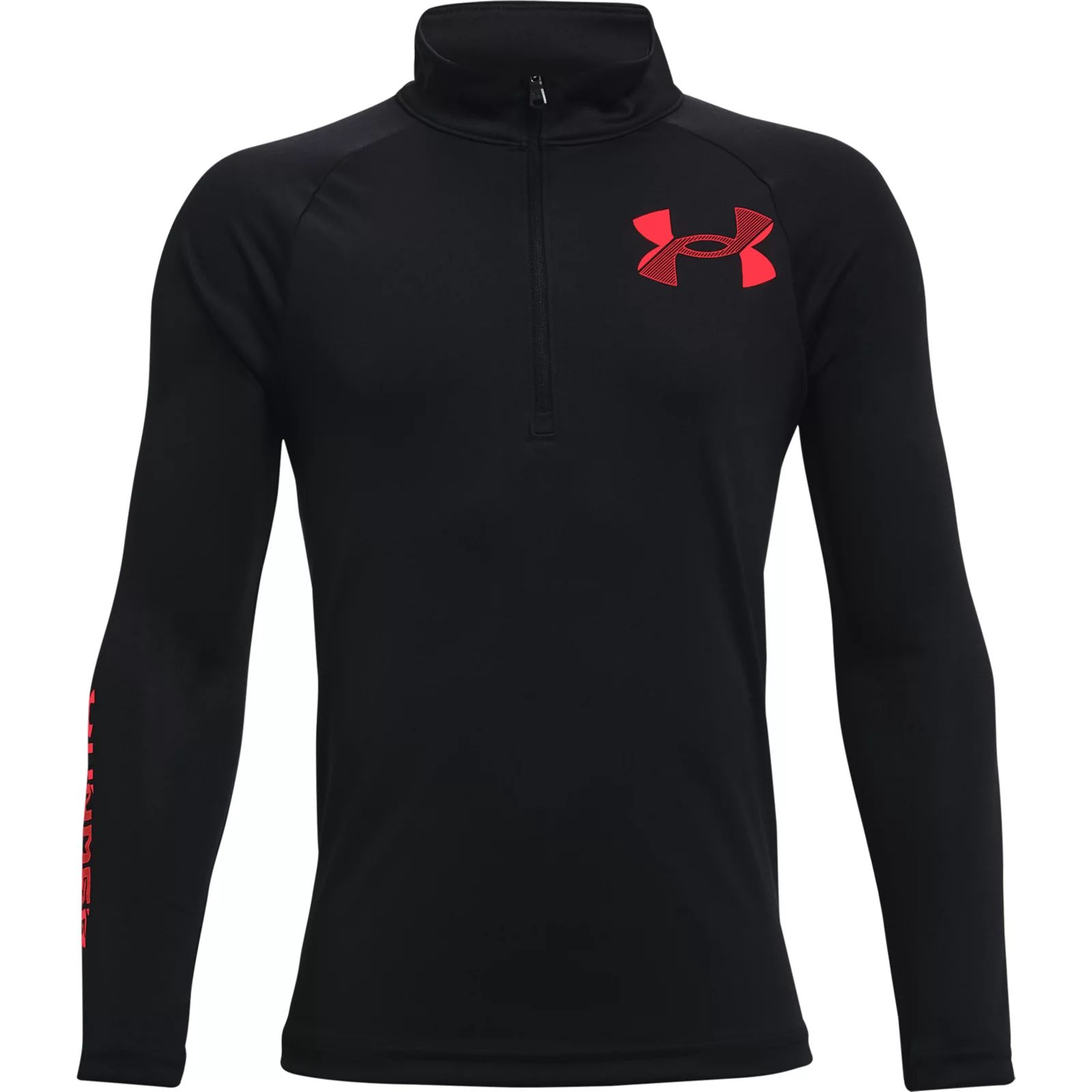 фото Толстовка under armour tech bl 1/2 zip 1366377-001 цв.черный р. ymd