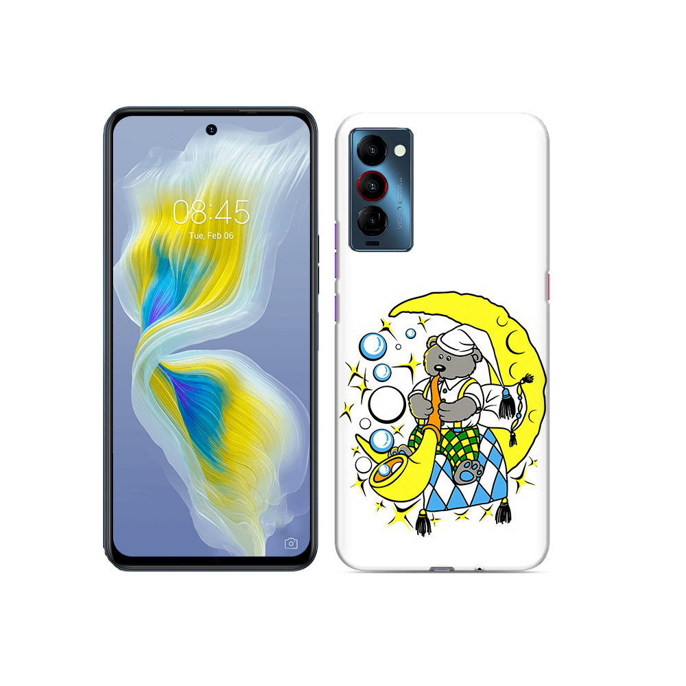

Чехол MyPads Tocco для Tecno Camon 18 Сырная луна, Прозрачный, Tocco