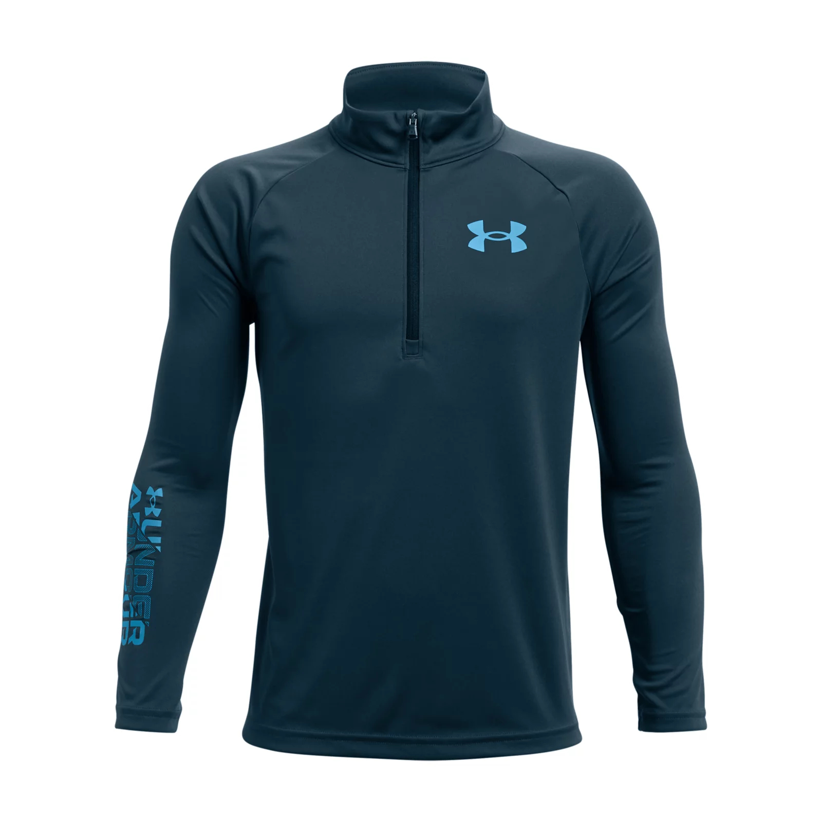 

Толстовка Under Armour Tech Bl 1/2 Zip 1366377-413 цв.синий р. YMD, 1366377-413