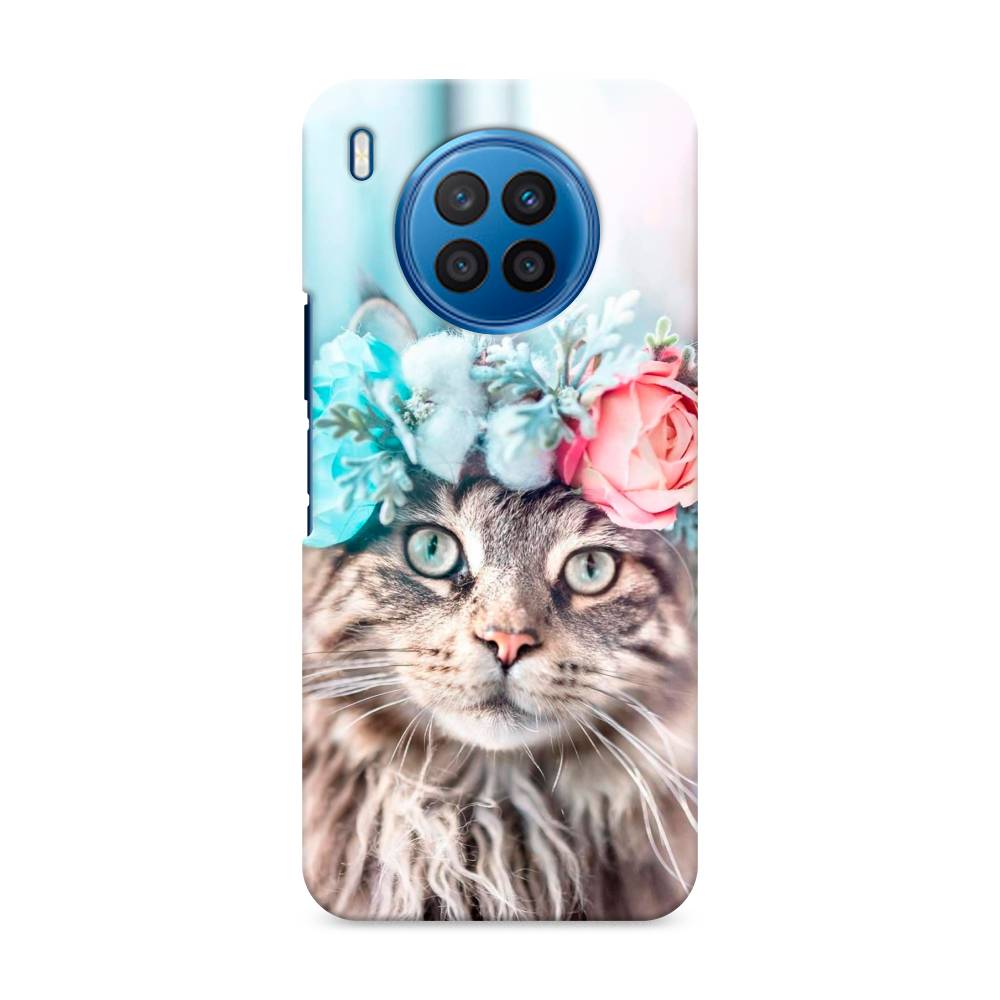 

Чехол Awog "Кот в венке" для Huawei Nova 8i, 6106320-1