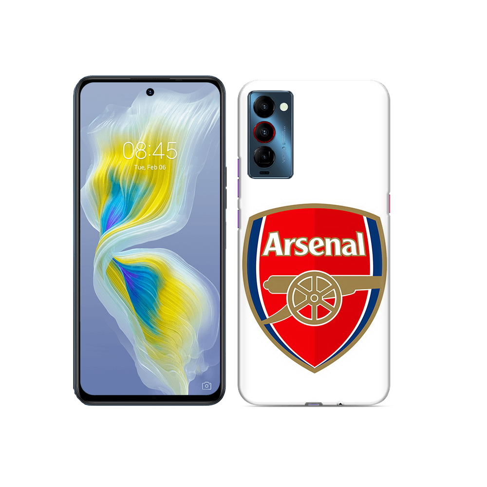 

Чехол MyPads Tocco для Tecno Camon 18 ФК Арсенал логотип, Прозрачный, Tocco